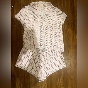 Roller Rabbit XL pink heart pajamas
